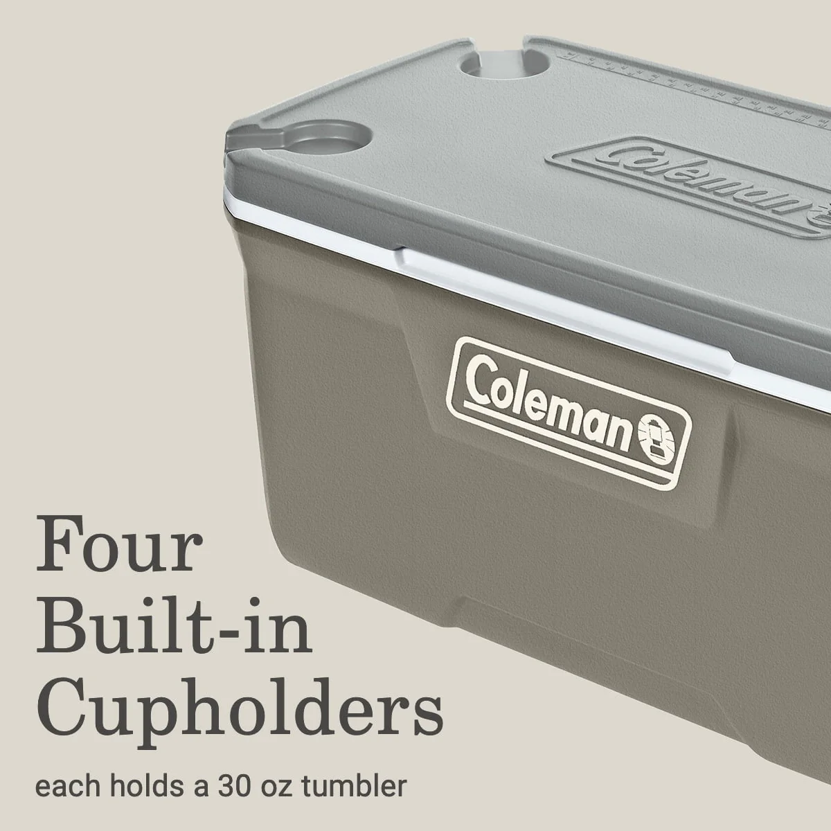 Coleman 316 Series 120QT Hard Chest Cooler, Silver Ash