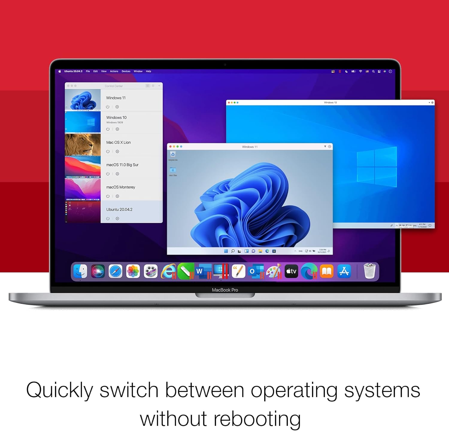 Parallels Desktop 17 for Mac | Run Windows on Mac Virtual Machine Software | 1-Year Subscription [Mac Key Card]