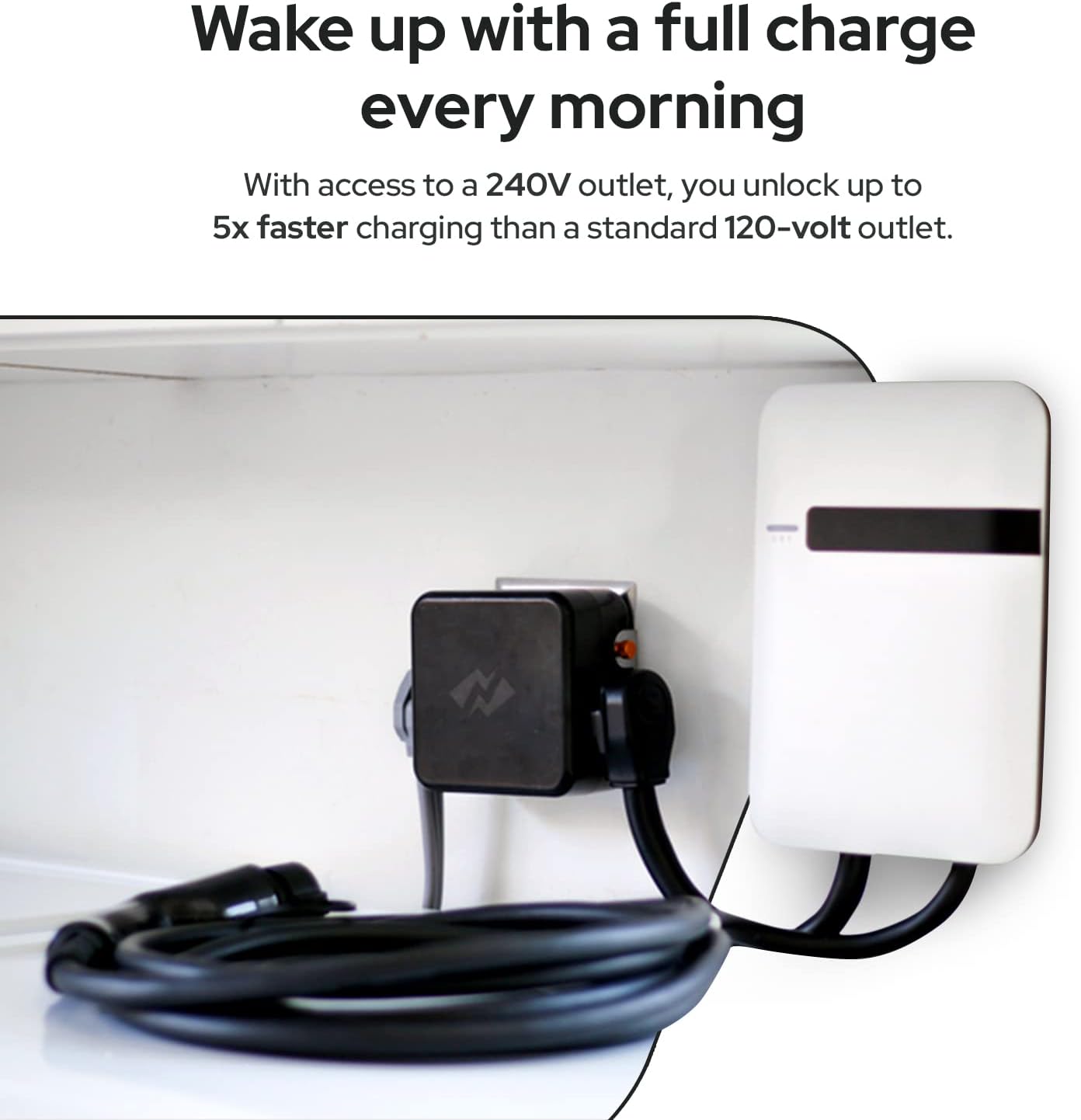 NeoCharge 24 Amp Smart Splitter - Save Thousands On Home Electric Vehicle (EV) Charging Install, UL Safety Certified, Share Dryer and EV, No Electrician Required, (NEMA 14-30, 240V)