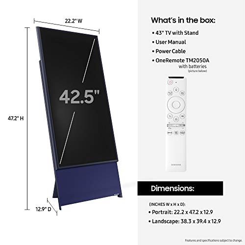 SAMSUNG Class The Sero QLED LS05 Series TV - 4K UHD Quantum HDR Smart TV with Alexa Built-in