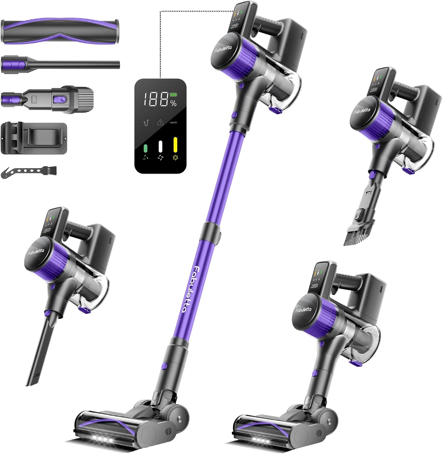FABULETTA 6 in 1 Stick Vacuum Cleaner for Home