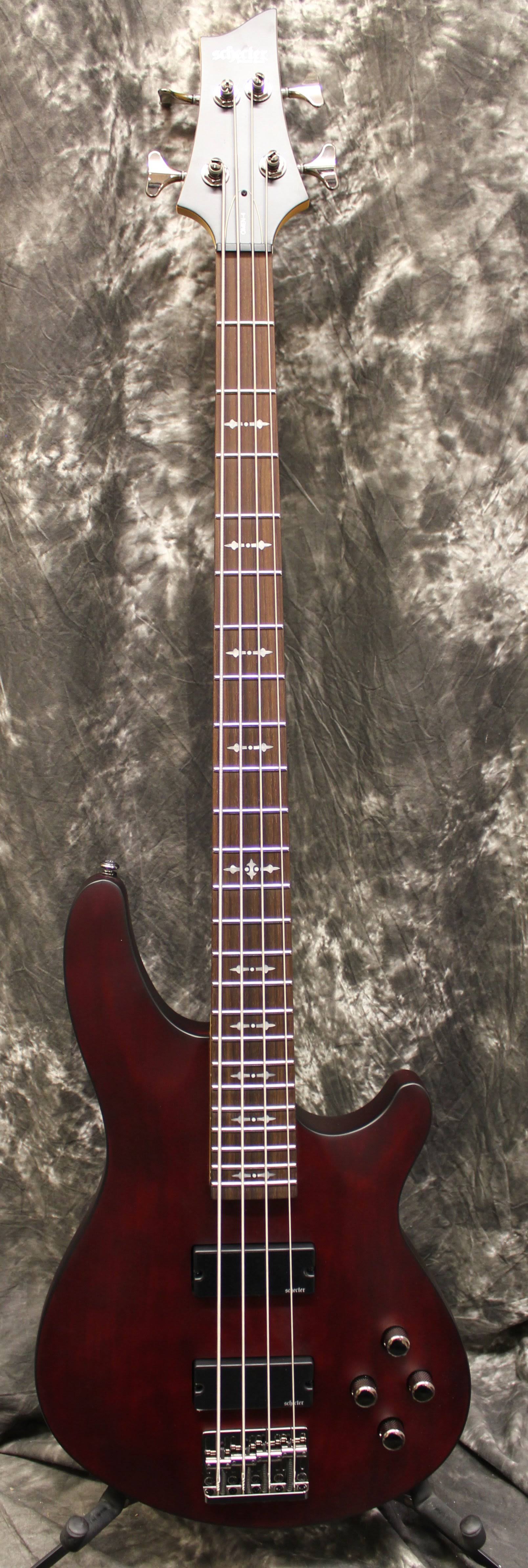 Schecter Omen-4 Electric Bass Guitar Walnut Satin