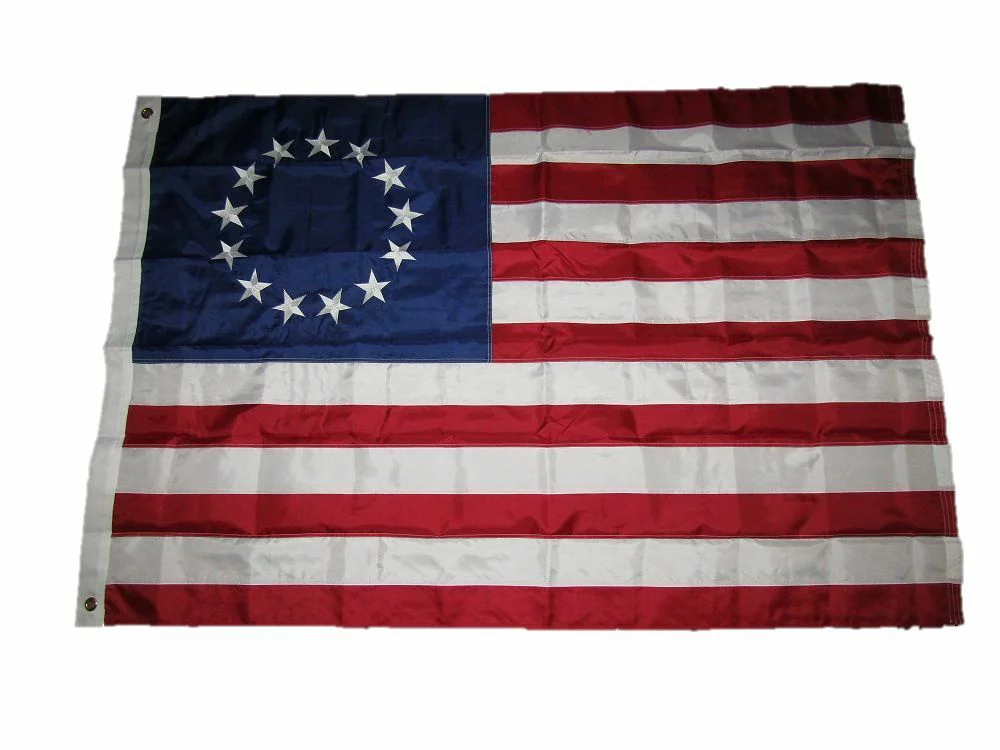 4x6 Embroidered Sewn Betsy Ross 210D Nylon Flag 4'x6' HEAVY DUTY FABRIC - Curated Treasures Market