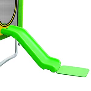 Merax 7FT Kids Trampoline with Safety Enclosure Net, Slide and Ladder, Easy Assembly Round Outdoor Recreational Trampoline