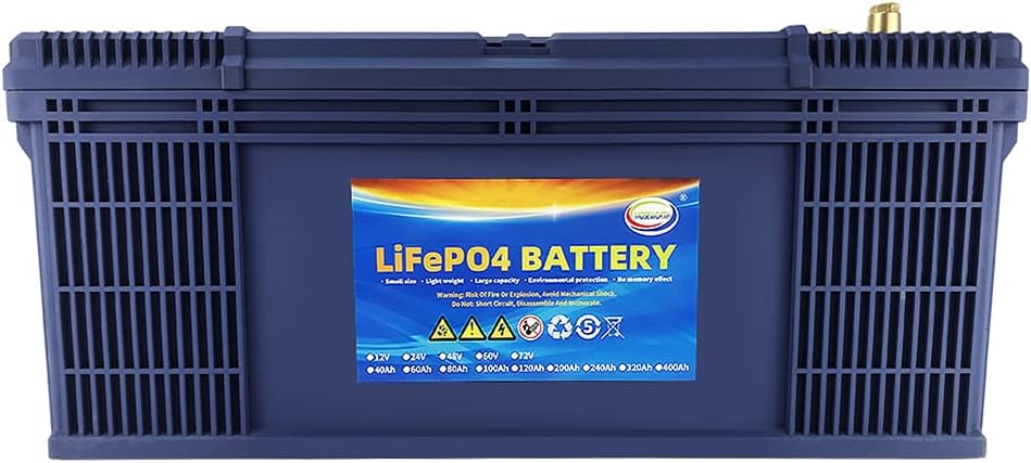 24V Lithium Battery 60Ah Lifepo4 Trolling Motor RV Battery Replacement Built-in BMS Last Longer Replace Your SLA Perfect for Backup Power and Off Grid Applications
