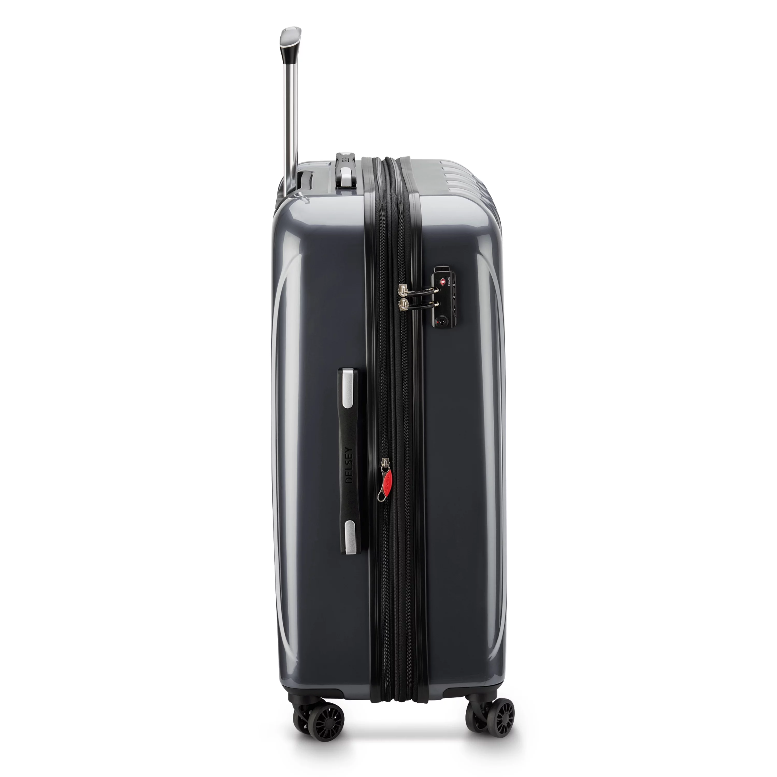 DELSEY PARIS Helium Aero 3-Piece Hardside Expandable Spinner Luggage Set includes 19" International Carry-On, 25" & 29" Checked, Steel Grey