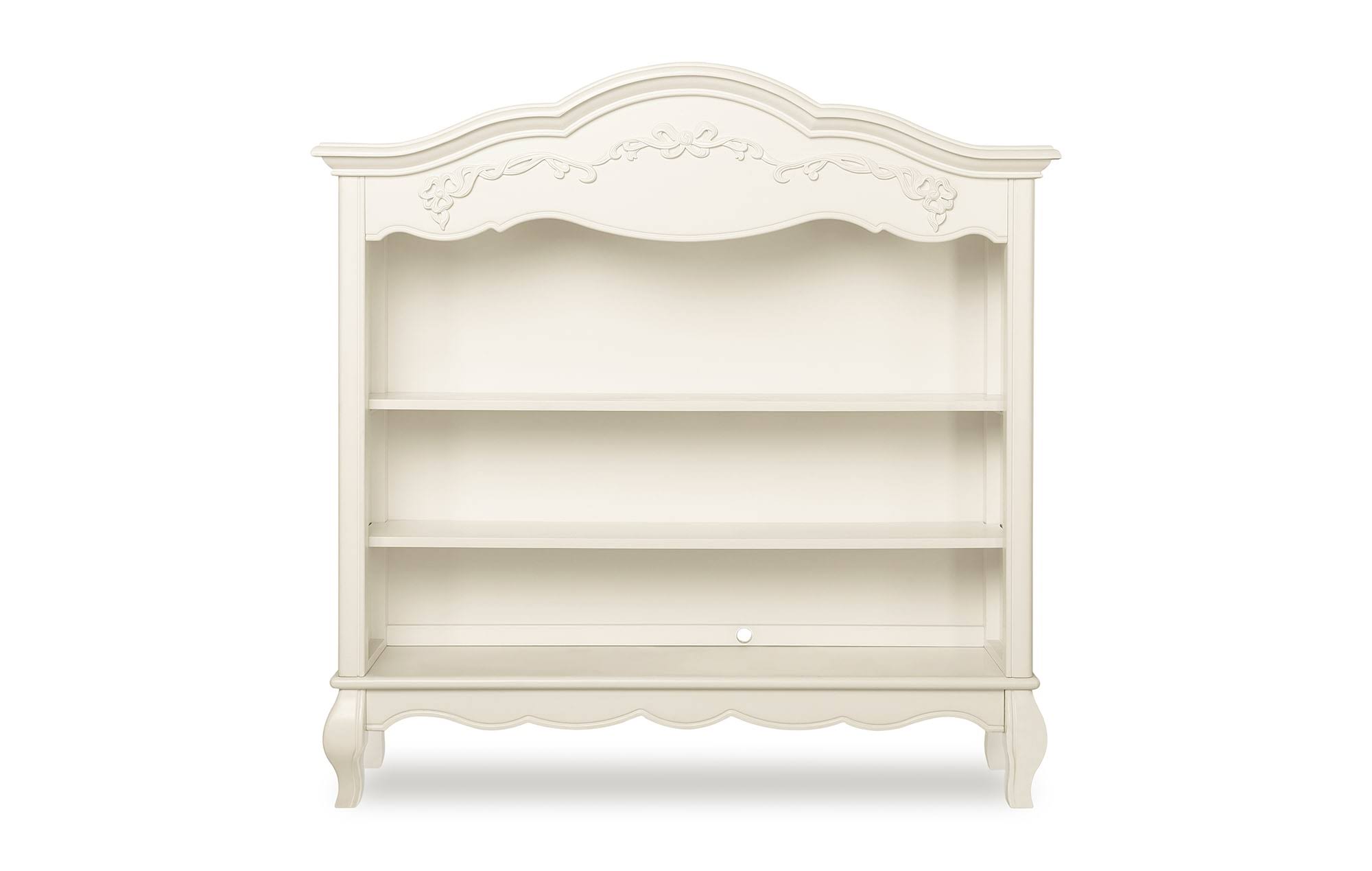 Evolur Aurora Hutch/ Bookcase in Ivory Lace