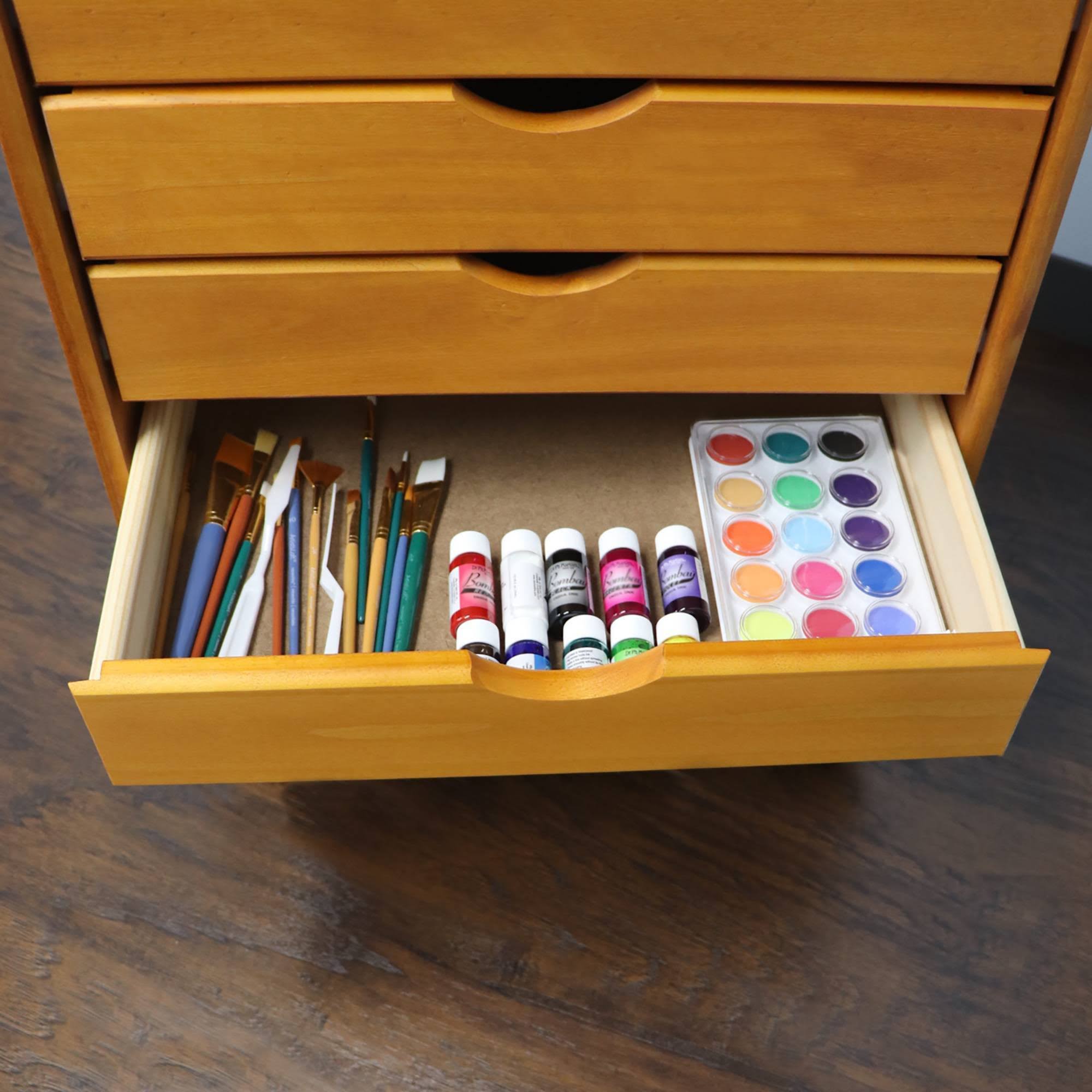 Adeptus 6 Drawer Wide Roll Cart