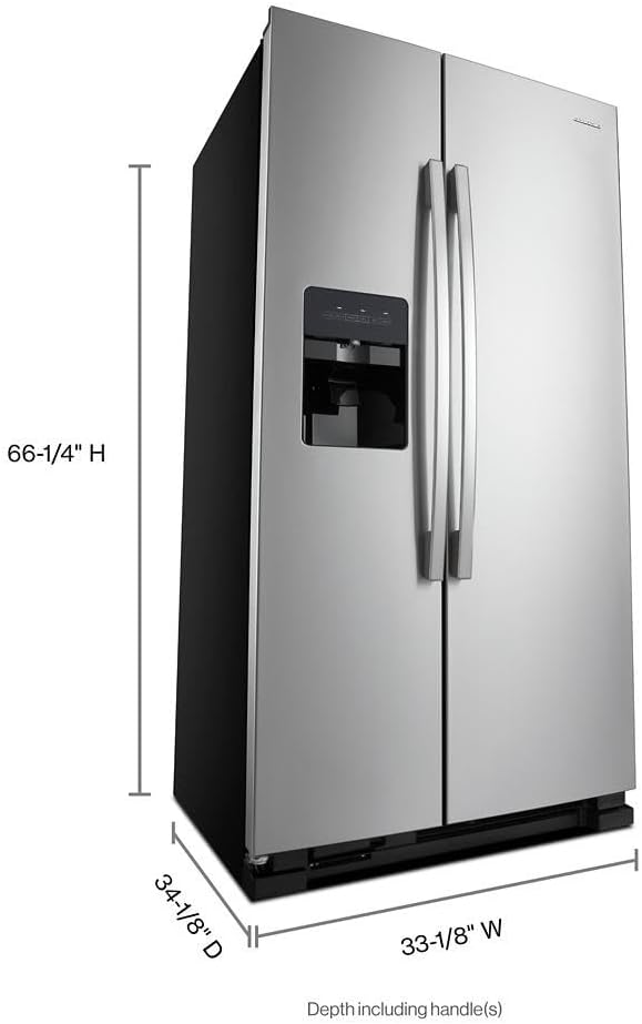 AMANA ASI2175GRS 21.4 Cu. Ft. Stainless Side-by-Side Refrigerator