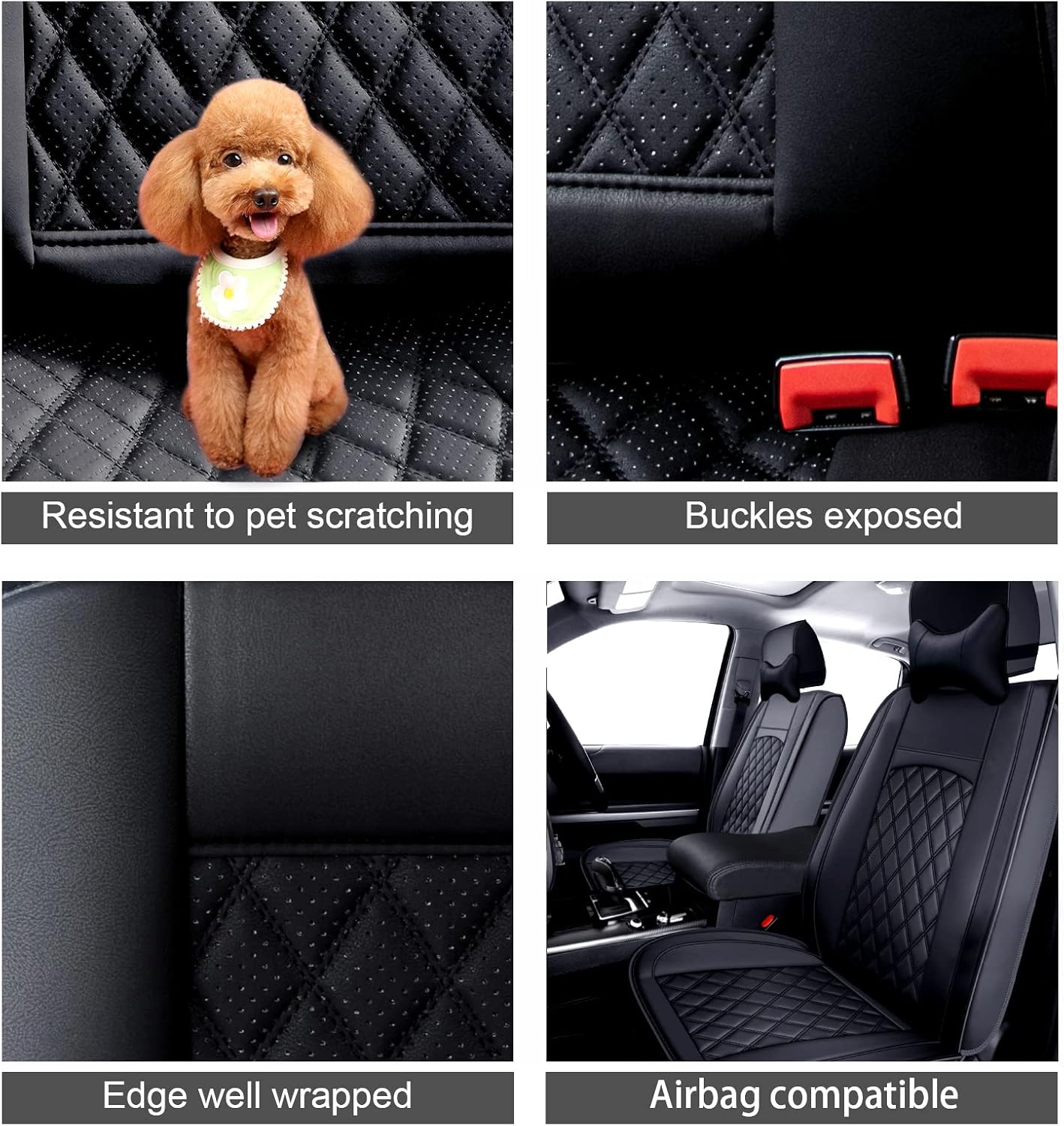 HZKERZH Custom for Honda CR-V 2007-2021 Car Seat Cover for 5 Seater,Premium Faux Leather Interior for Honda CR-V 2007-2021 Accessories,Waterproof and Easy to Install