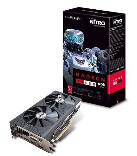 Sapphire 11260-20-20G Nitro Radeon RX 480 8g D5 OC Graphic Card