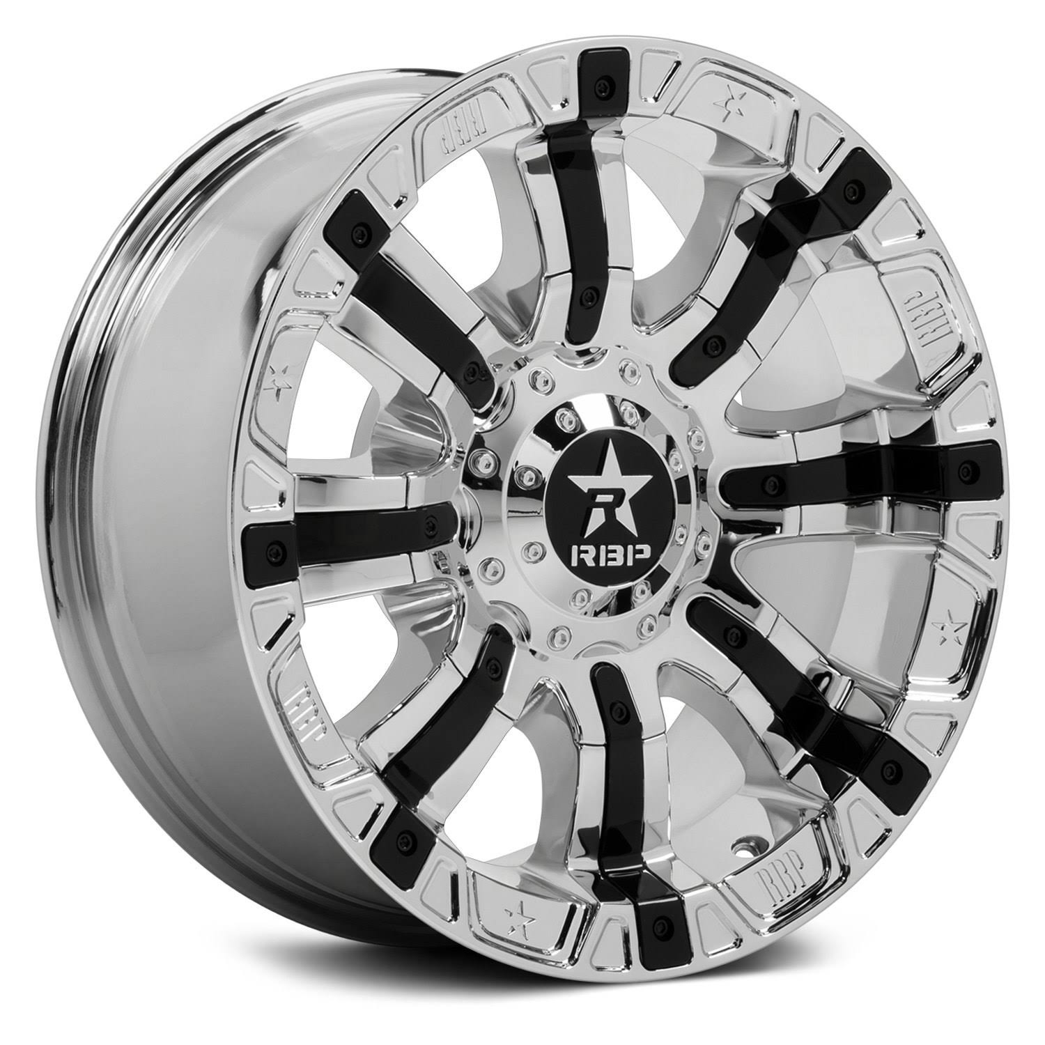 RBP 94R Wheel 20x9 6x135 6x5.5 (6x139.7) Chrome w/ Black Inserts -12 mm - Avayadevconnect