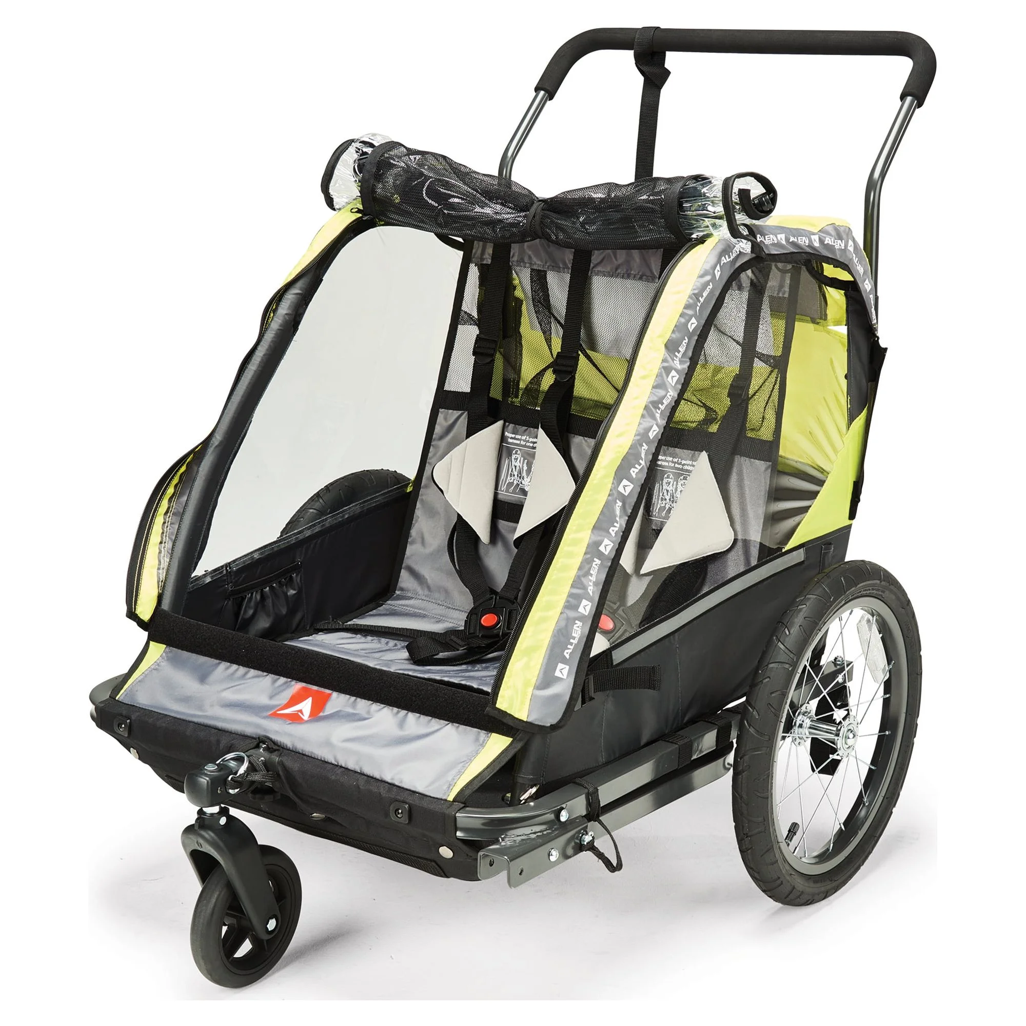 Allen Sports 2-Child Bicycle Trailer and Stroller, model AS2