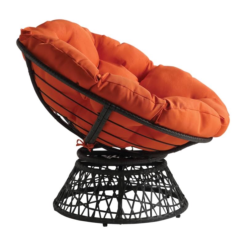 Osp Home Furnishings - Papasan Chair - Orange