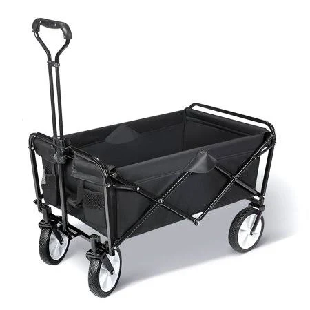 Heavy Duty Collapsible Folding Wagon Utility Outdoor Camping Garden Cart, Collapsible Cart with Universal Wheels u0026 Adjustabl