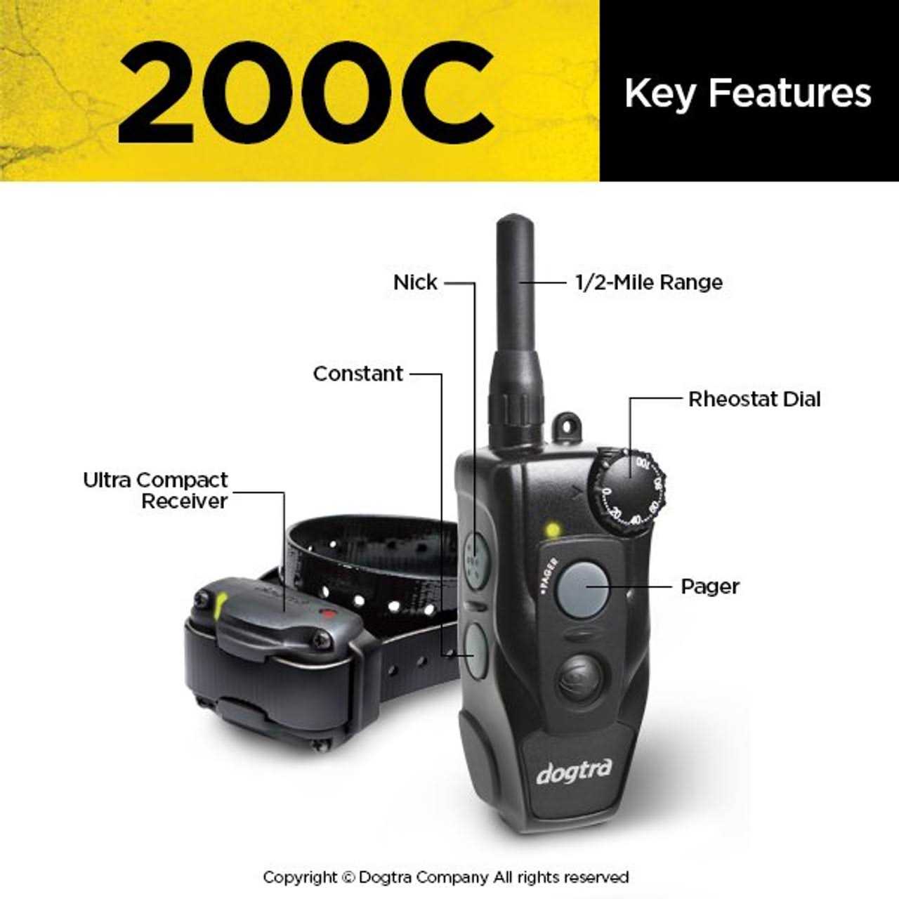 Dogtra 200C Remote Dog Training Collar - Pet Supplies online store