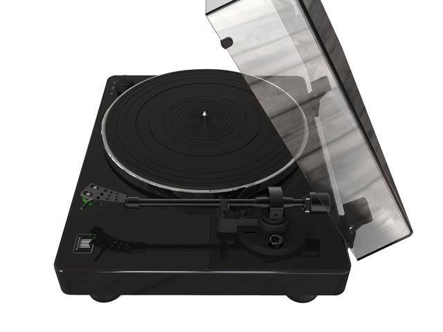 Monolith Turntable Black Compatible with Audio-Technica At100e Cartridge, Premium Construction, Phono Pre Amp