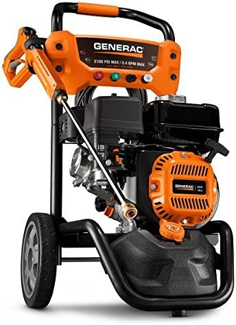 Generac OneWash 3,100 PSI 70191 Pressure Washer, Black, Orange