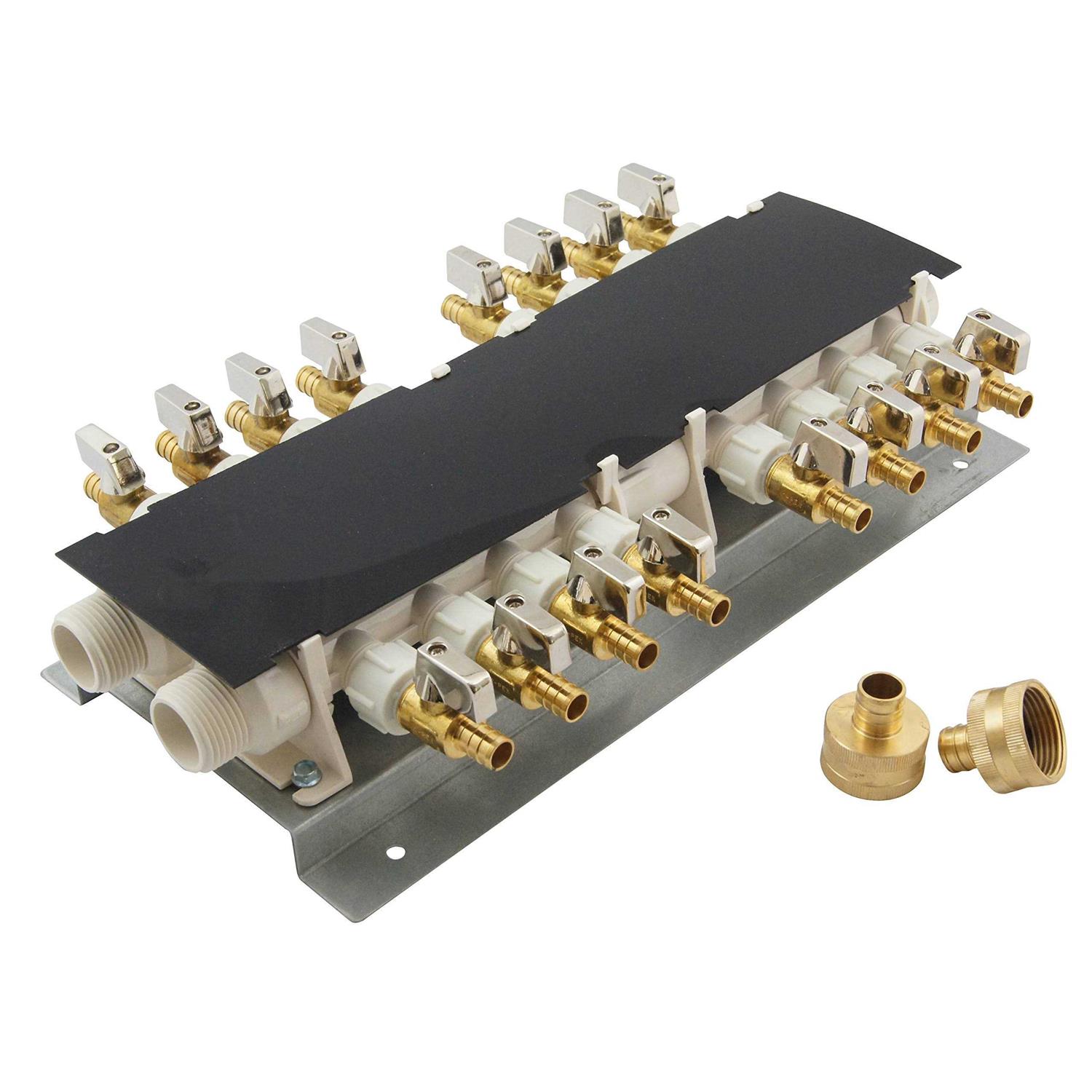 Apollo 16-Port PEX Manifold with 1/2 in. Brass Ball Valves 6907984CP - Shop Hardware Tools Online Store
