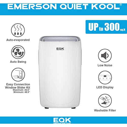 Emerson Quiet Kool 3 in 1 SMART Portable Air Conditioner, Dehumidifier & Fan