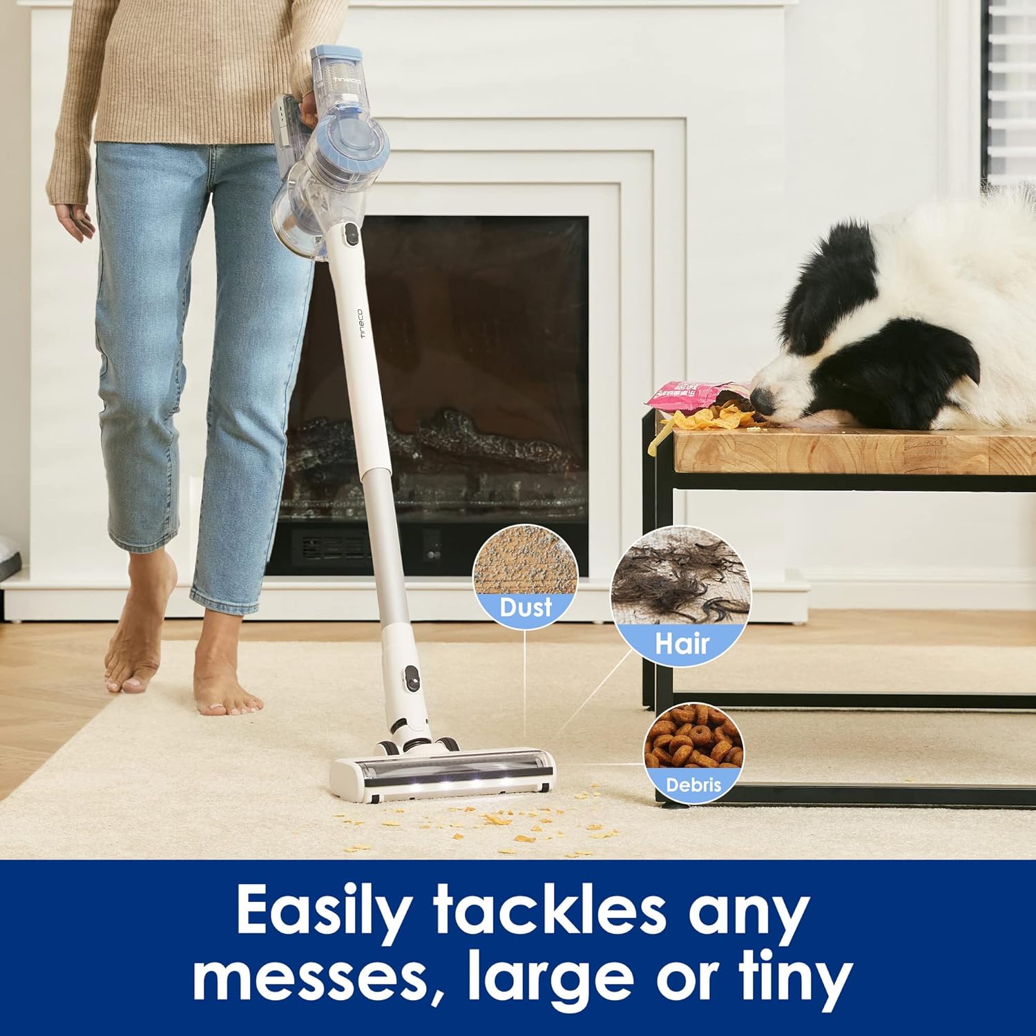 Tineco Floor ONE S6 Cordless Wet Dry Vacuum Floor Cleaner Washer A11 Pet Cordless Stick Vacuum Cleaner