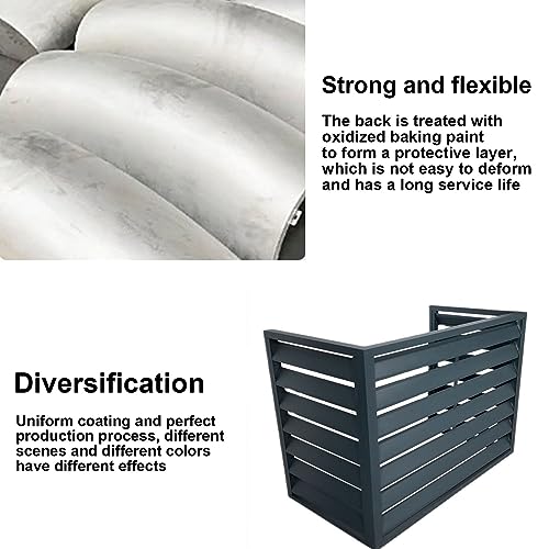 Aluminum Air Conditioner and Heat Pump Cover ,Mini Split Air Conditioner Cover for Outside Units ,Shelf Plant Stand ,Outdoor AC Unit Cover , Noise Reduction ,suitable for outdoor