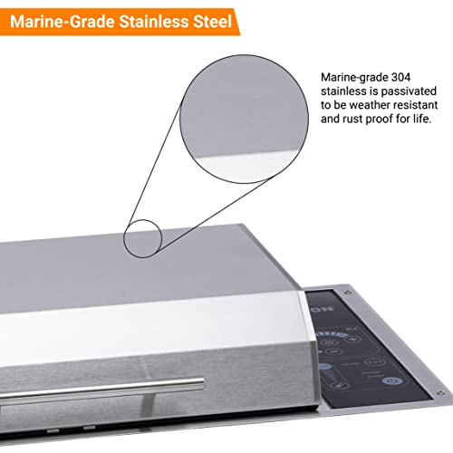 Kenyon Frontier All Seasons Built-In Stainless Steel Electric Grill