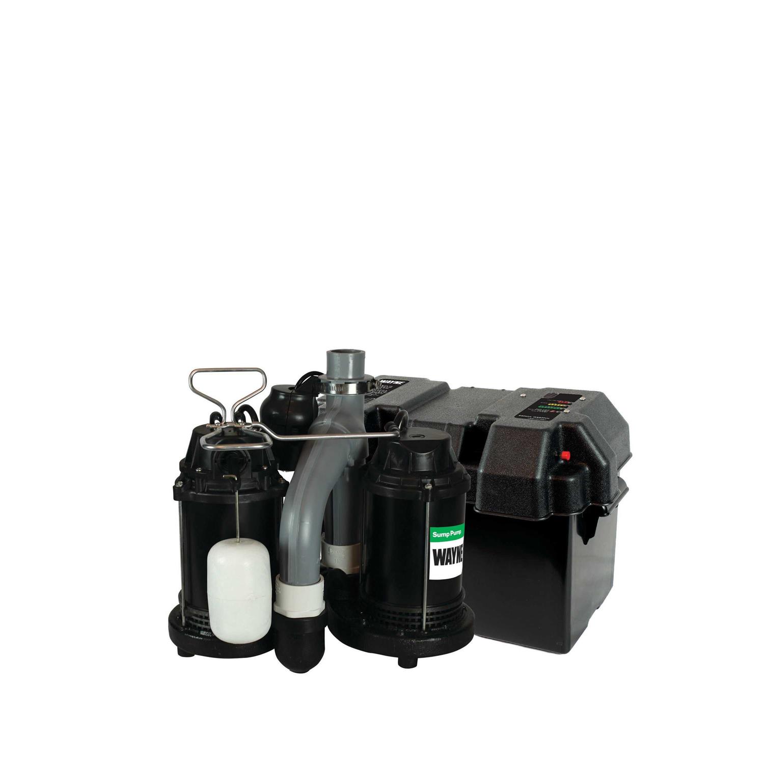 Wayne WSS30VN 1/2 HP Combination Primary and Backup Sump Pump System - Shop Hardware Tools Online Store