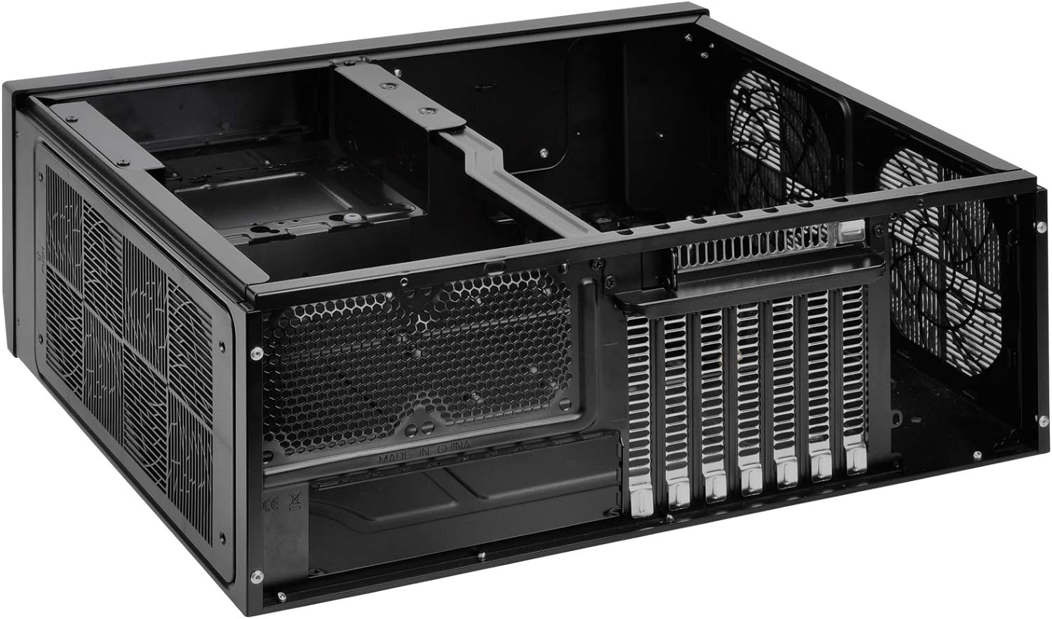 SilverStone Technology GD09B Home Theater Computer Case (HTPC) with Faux Aluminum Design for ATX/Micro-ATX Motherboards GD09B-x