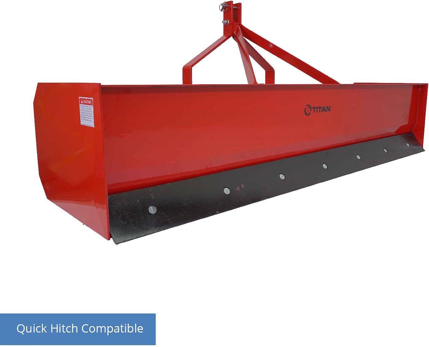 Titan 4' - 7' Box Blade Tractor Attachment Category 1 Cat 0 Scarifier Shank
