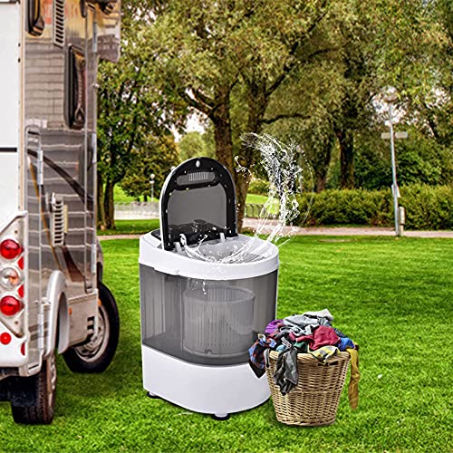 Portable Compact Washing Machine w/Washer and Spinner, 10 lbs Washing Capacity, Stackable Washer and Dryer, Portable Washer and Dryer Combo for Apartments, Condos, RVs, Camping