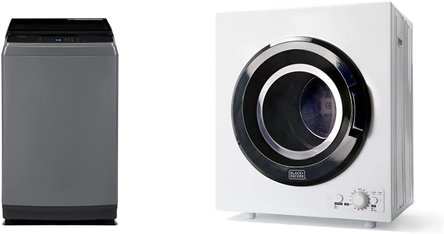 COMFEE' Washing Machine and BLACK+DECKER Compact Dryer Bundle