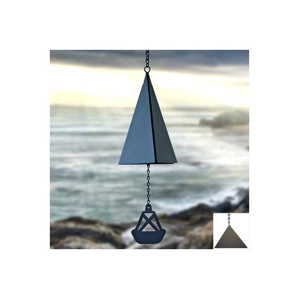 North Country Wind Bells Block Island Bell with Black Triangle Wind Catcher