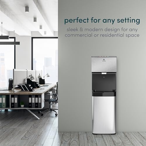 Avalon Electronic Bottom Loading Water Cooler Water Dispenser - 3 Temperatures, Hot, Cold & Room Water, Durable Stainless Steel Cabinet, Self Cleaning