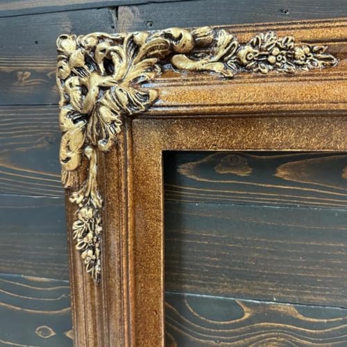 TV frame for Samsung The Frame TV, fits 32, 43, and 50 inch TVS. Bronze Finish (not for use with other models) Handmade wood ornate TV Frame