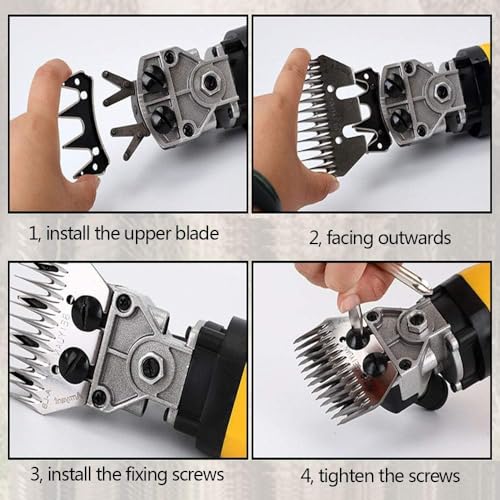RhLLvJ Yellow Powerful Electric Wool Shears 850w Wool Shears Set Electric Wool Shears Wool Shears for Caring for Farm Animals
