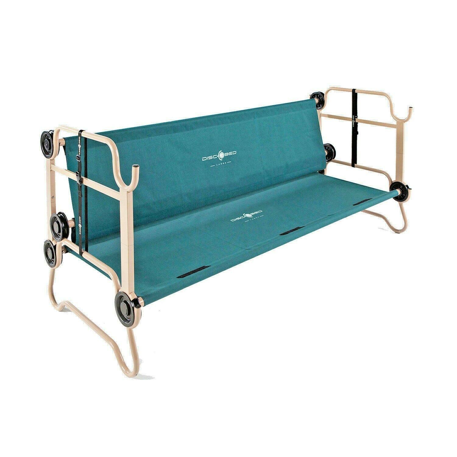 Disc-O-Bed Large Cam-O-Bunk Cot with Organizers u0026 Youth Kid-O-Bunk Camping Cot