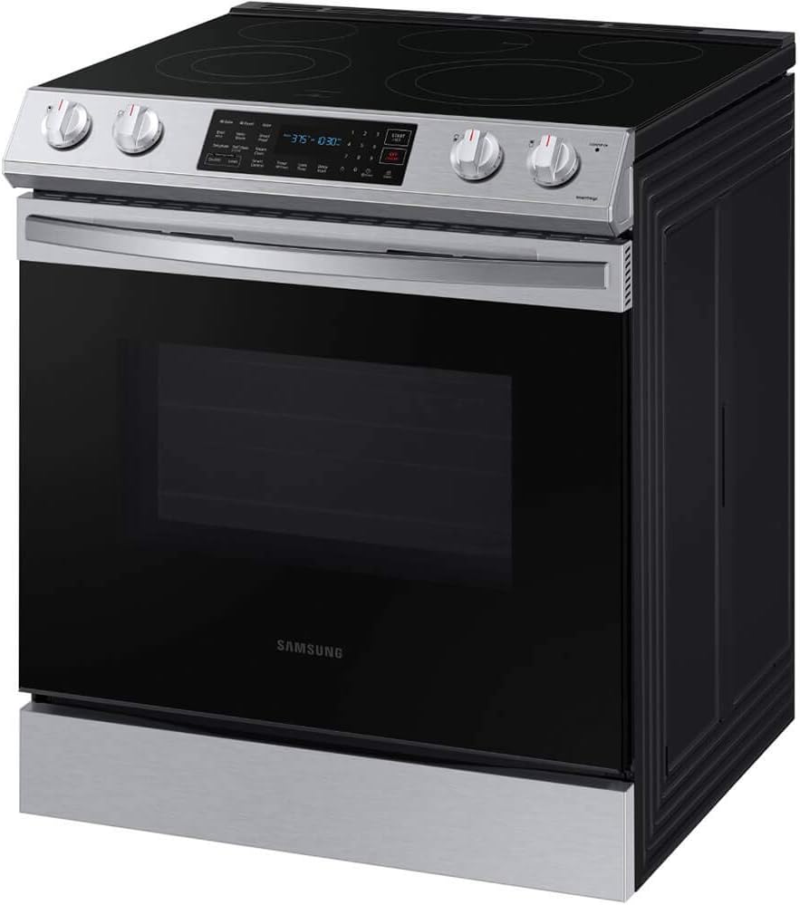 SAMSUNG NE63T8311SS 6.3 cu ft. Smart Slide-in Electric Range with Convection in Stainless Steel
