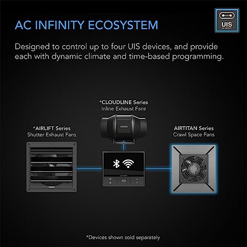 AC Infinity AIRTITAN, Ventilation Exhaust Fan for Crawl Space, Basement, Garage, Attic, Hydroponics, Grow Tents