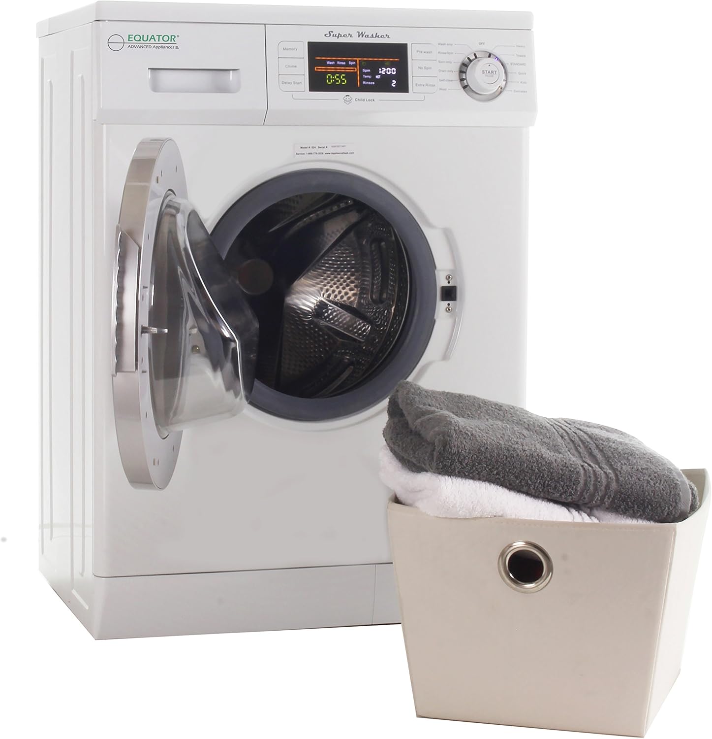 Pinnacle 18-824N Super Washer - 13 lbs - White
