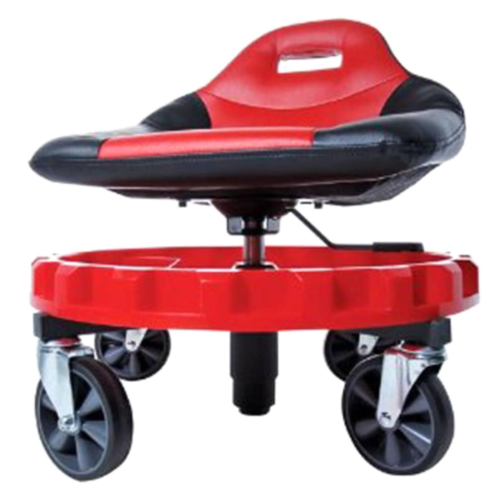 Creeper Seat Mechanics Garage Shop Stool Rolling Chair Storage Tray Adjustable