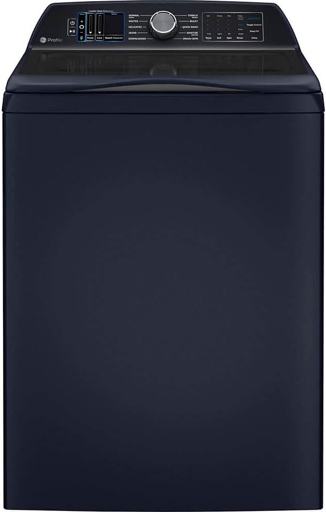 GE Profile 6.2 Cu Ft (IEC) Washer with Smarter Wash Technology Sapphire Blue- PTW900BPTRS