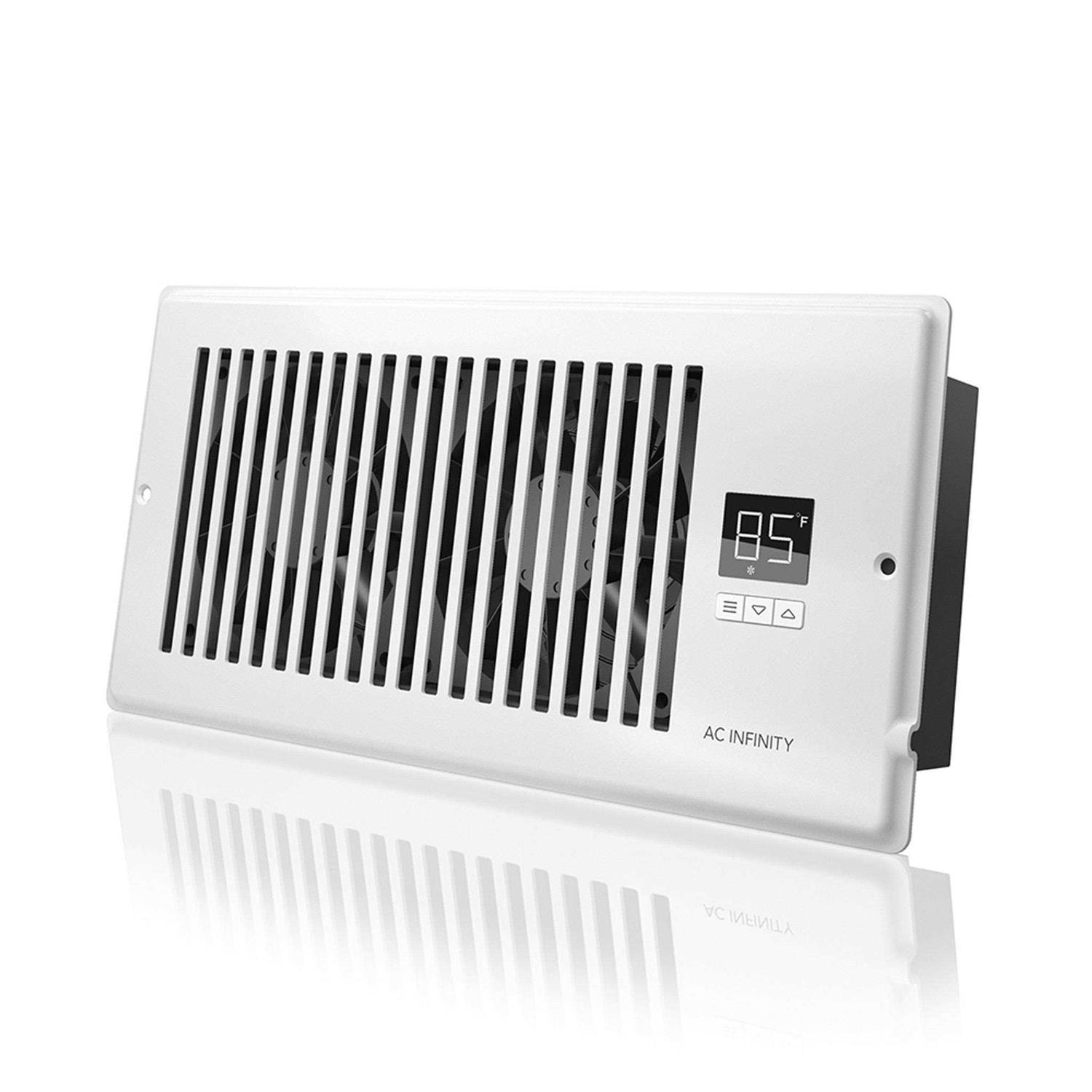 AC Infinity AIRTAP T4 Quiet Register Booster Fan with Thermostat Control - Shop Hardware Tools Online Store