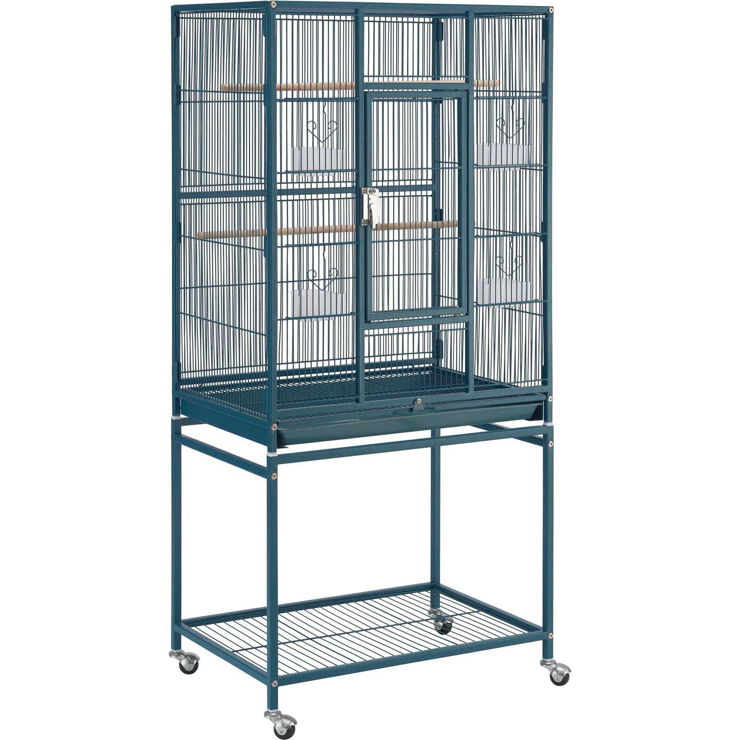 Topeakmart Metal Bird Cage with Rolling Detachable Stand - Pet Supplies online store