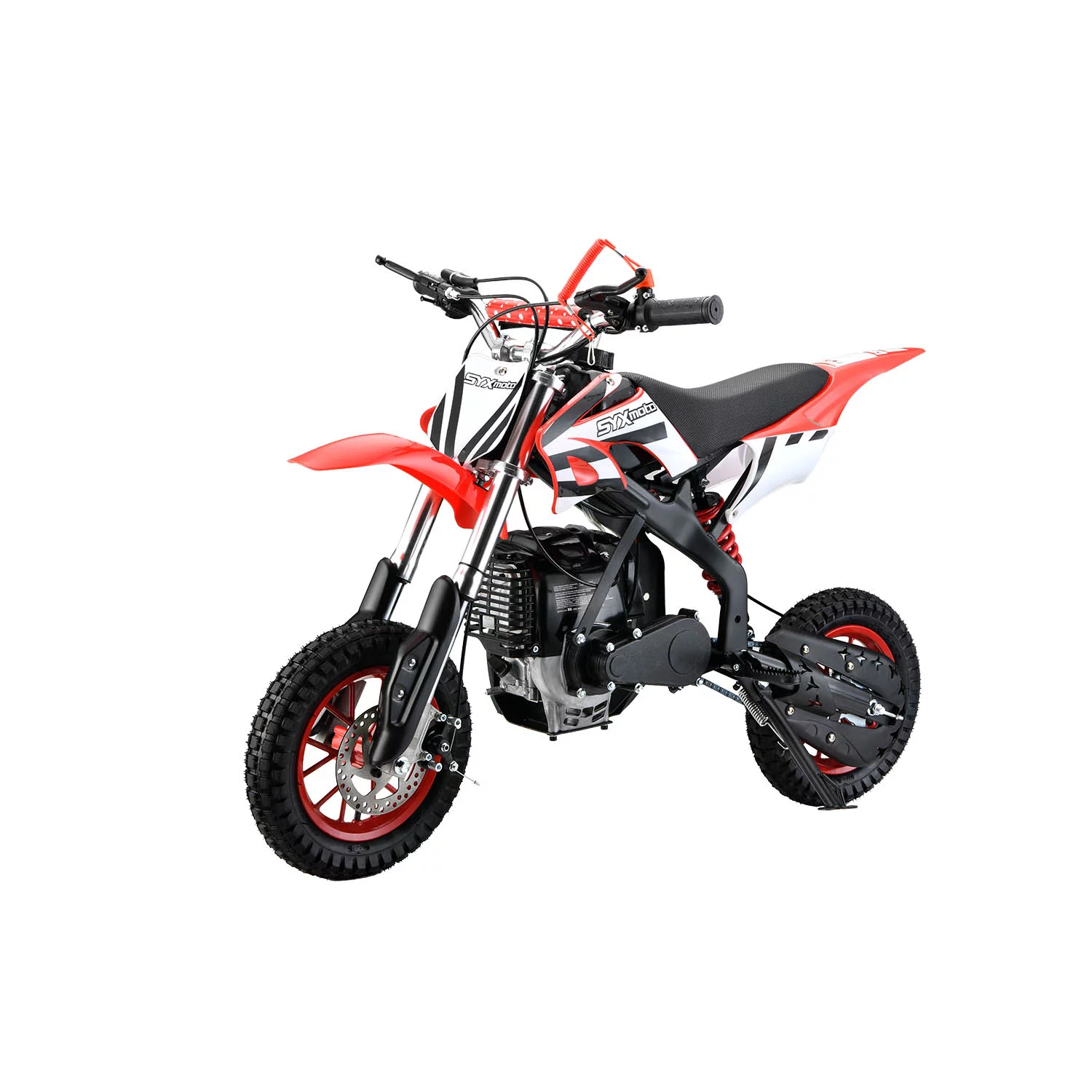 SYX MOTO MT-2 Gas Power 40cc 4 Stroke Kids Dirt Bike, Pull Start, Red, Brand New - Curated Treasures Market