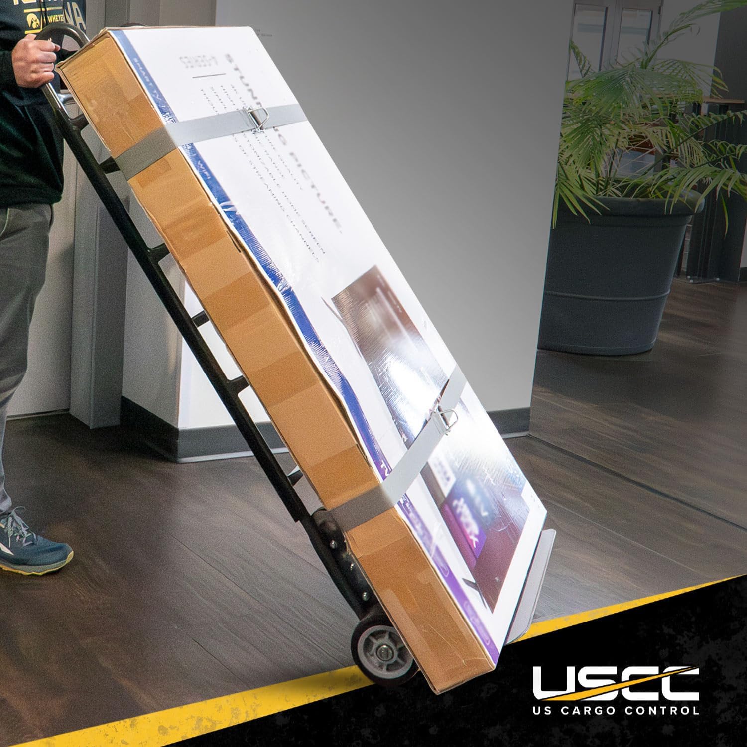 US Cargo Control Appliance Truck - Steel Hand Truck - Heavy Duty 800 Pound Capacity - Appliance Hand Dolly with Double Auto Recoil System - Stair Climber Capability