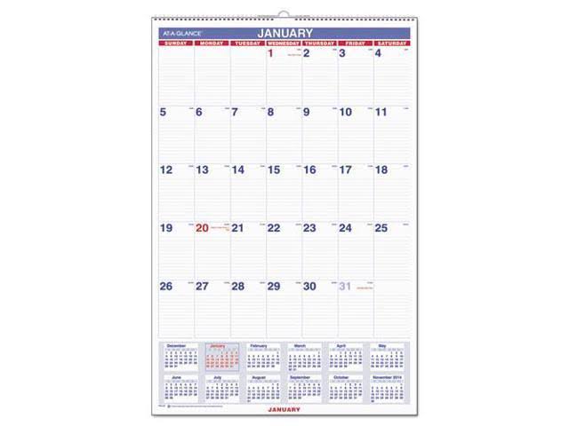 At-a-glance 2019 Monthly Wall Calendar