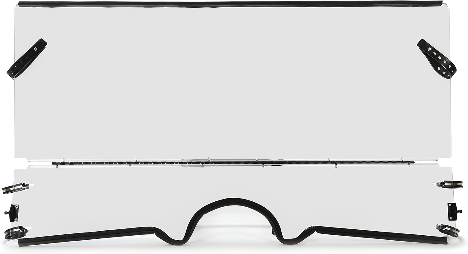 HECASA Front 0.177 Thick Folding Windshield Compatible with 2006-2009 Yamaha Rhino 450 / 2004-2007 Yamaha Rhino 660 / 2008-2013 Yamaha Rhino 700 Flip Clear Windscreen