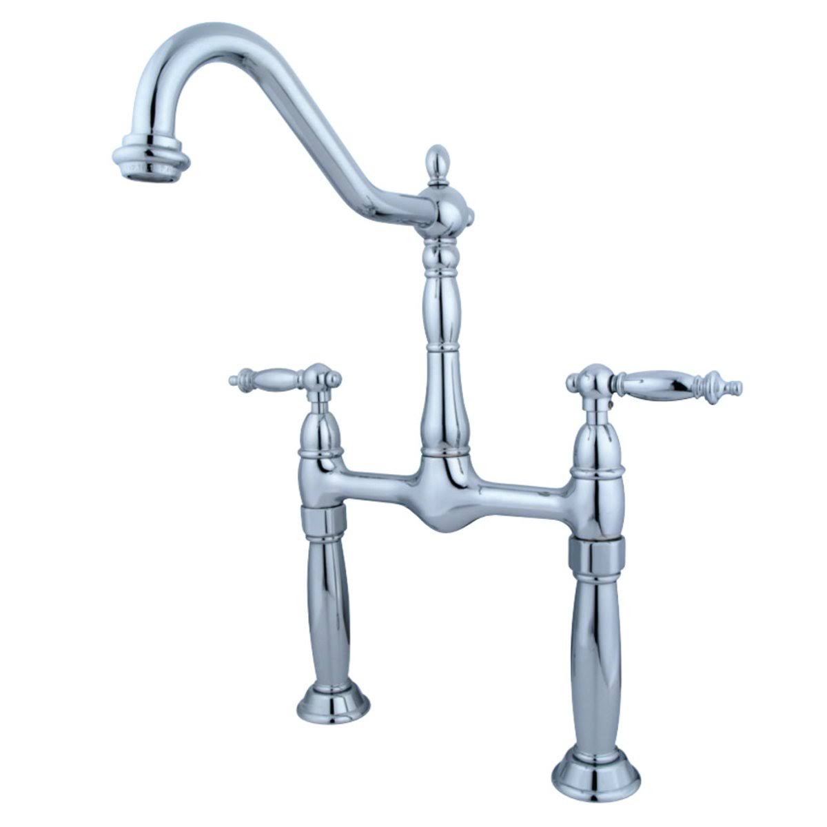 Kingston Brass KS1072TL Victorian Vessel Sink Faucet, Polished Brass