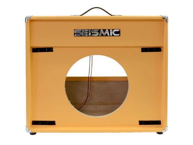 Seismic Audio Orange Tolex 12x22 Guitar Speaker Cabinet Empty 1x12 Cab